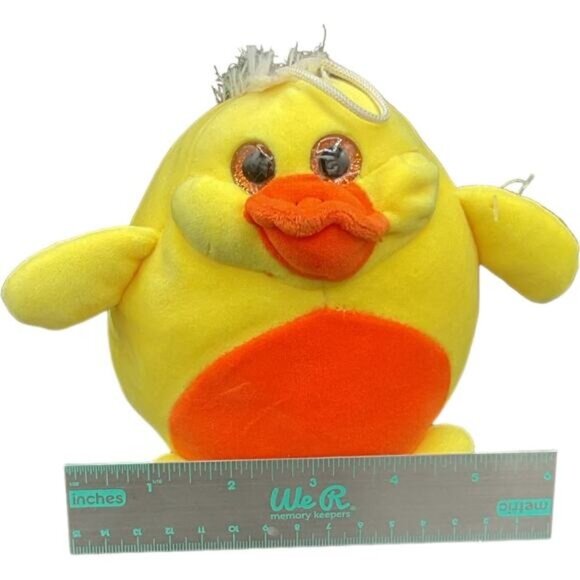 2019 Smooshimals Yellow Quacky Duck Plush Stuffed Animal Toy 5" By Toy Factory - Picture 5 of 5